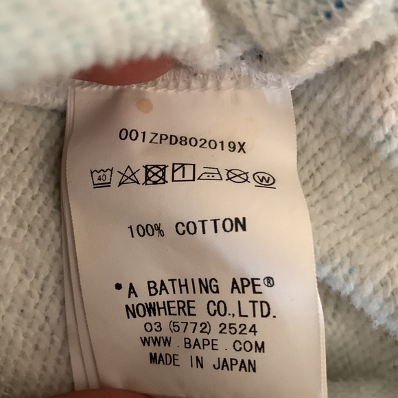 A Bathing Ape / bape-multi-camo-shark-full-zip-hoodie-white small - Picture 8 of 16